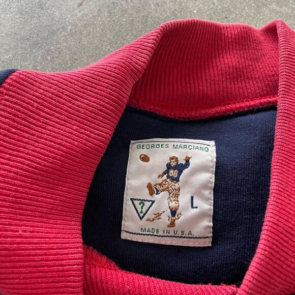 Guess Red and Blue Varsity Jacket - Picture 3 of 4